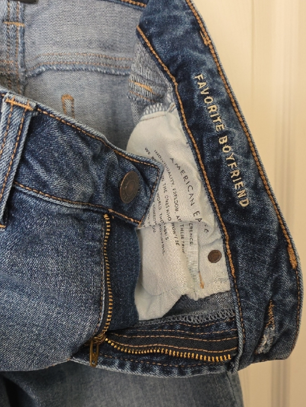 American Eagle Outfitters Blue Flare Jeans + Black Slim Pair - Picture 6 of 14